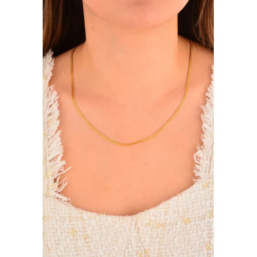 Cebeci 14 Ayar Zincir Modelli Altın Kolye