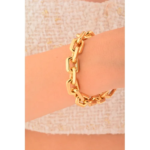 Cebeci 14 ayar Ataç Zincir Altın Bileklik