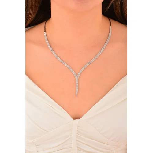 Cebeci 14 Ayar Üçsıralı Suyolu Altın Gerdanlık