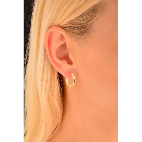 Cebeci 14 Ayar Halka Model Altın Küpe