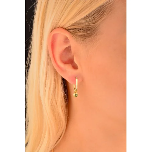 Cebeci 14 Ayar Uzun Altın Küpe