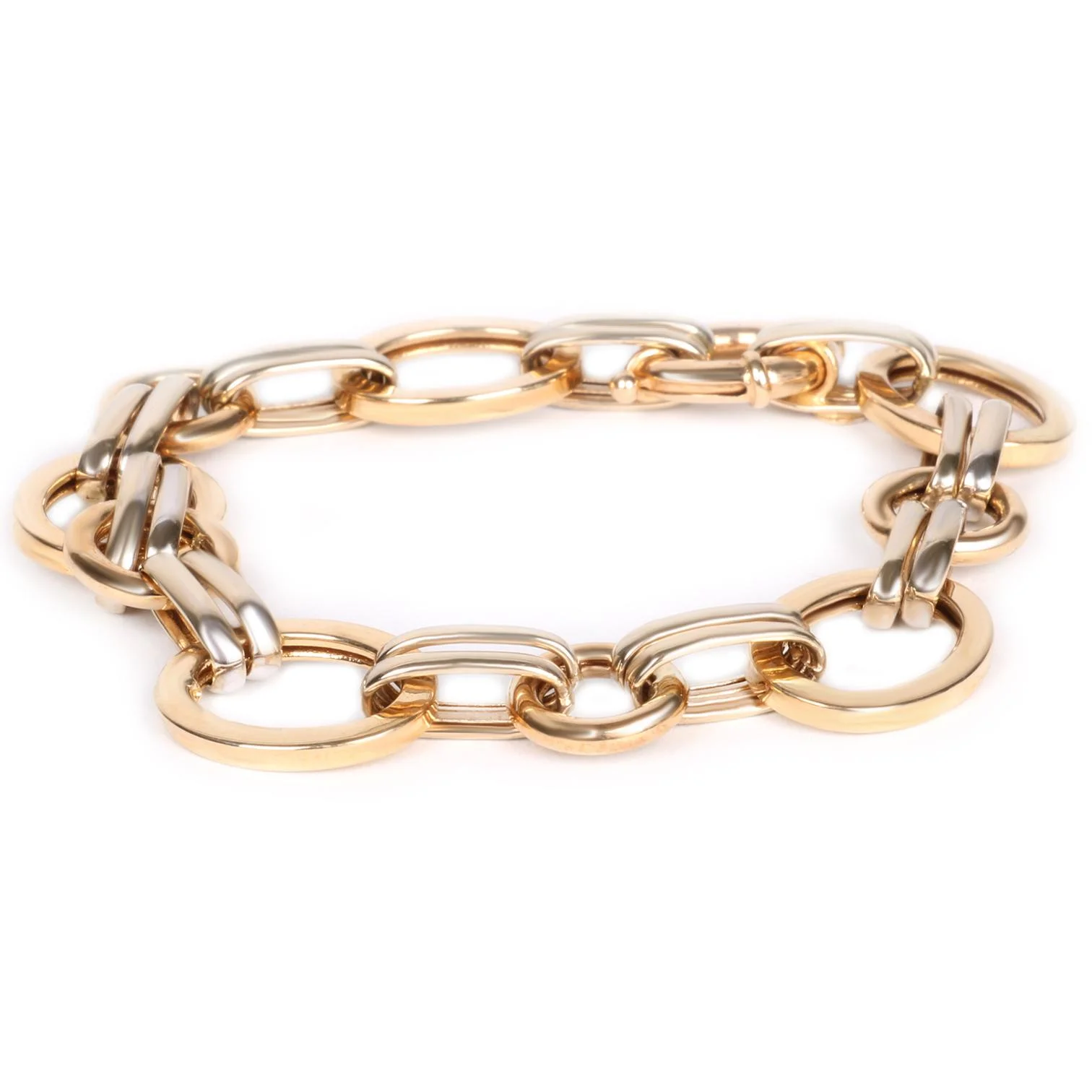 Cebeci 14 Ayar Renkli Halkalı Altın Bileklik