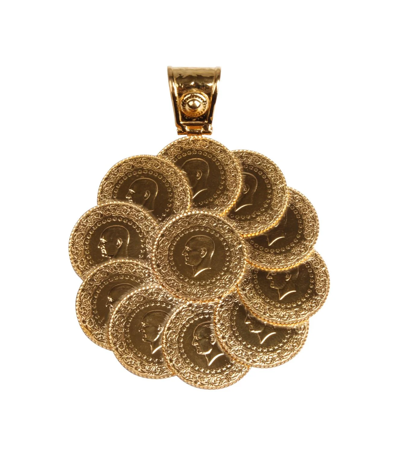 Cebeci 22 Ayar Çeyrek Altın Kolye Ucu