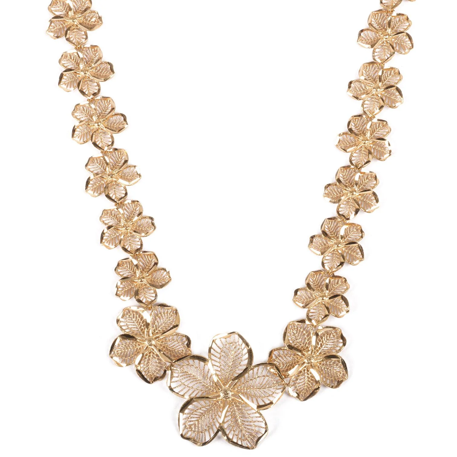 Cebeci 22 Ayar Çiçek Altın Kolye