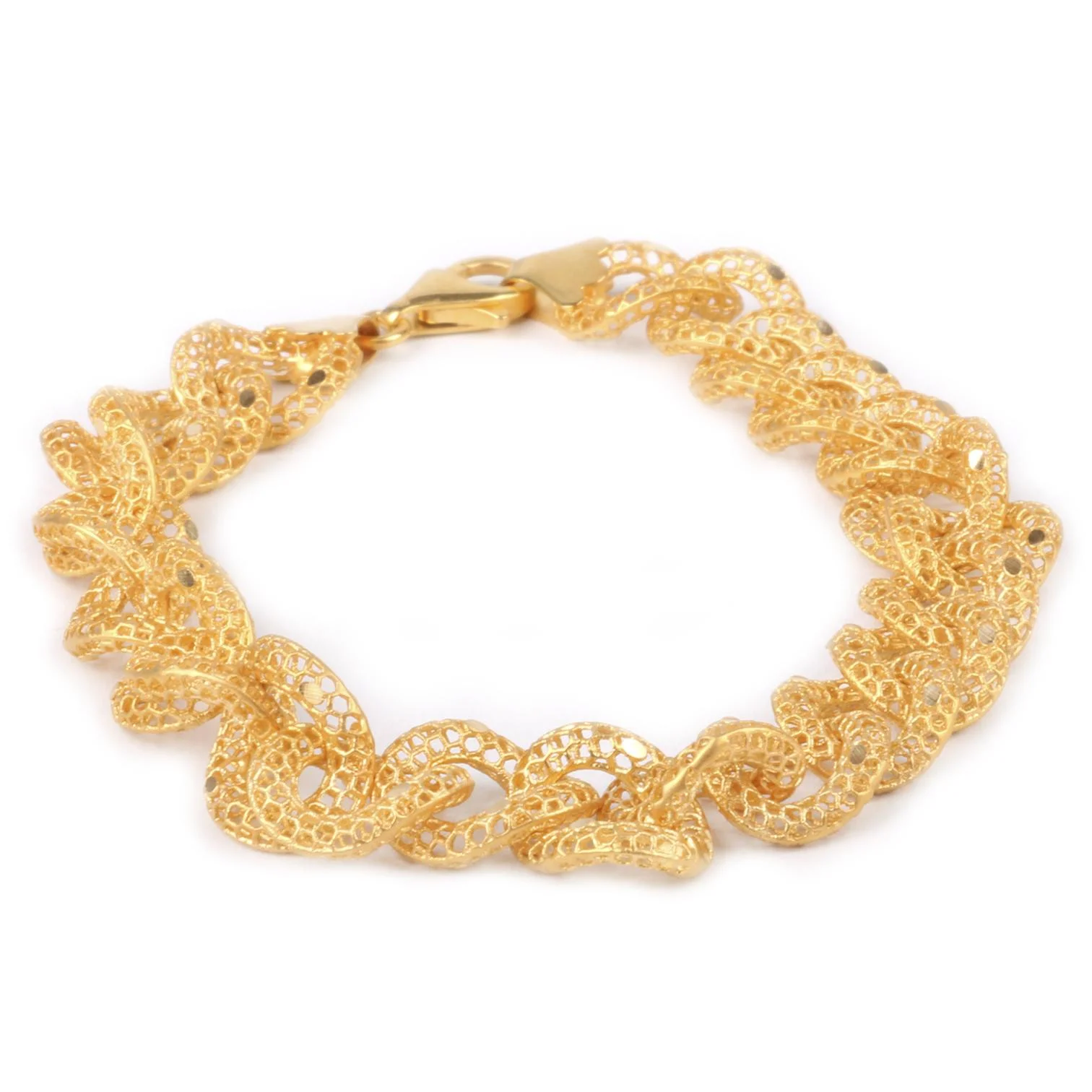 Cebeci 22 Ayar Örgü Altın Bileklik