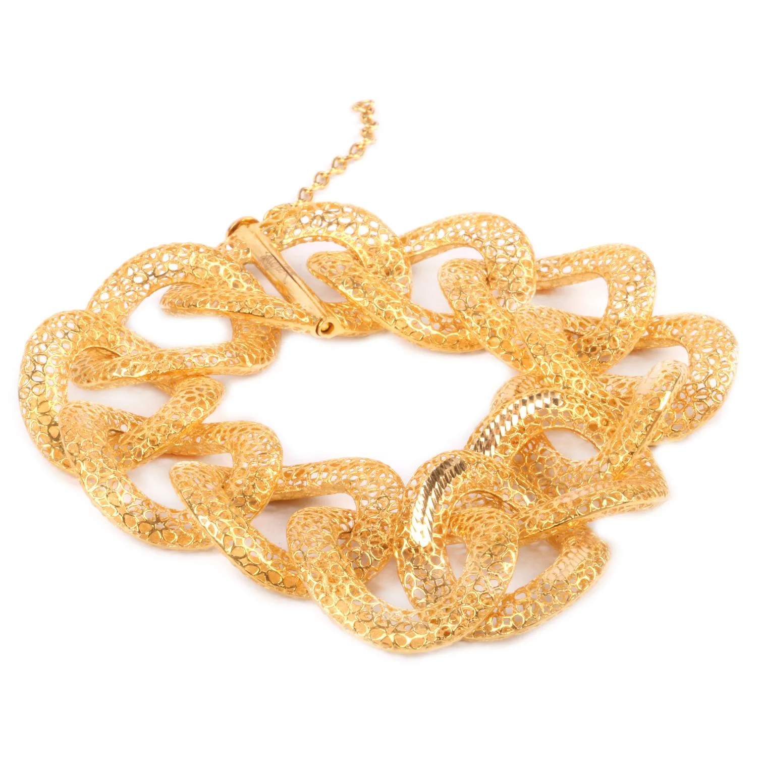 Cebeci 22 Ayar Uzay Yolu Desenli Altın Bileklik