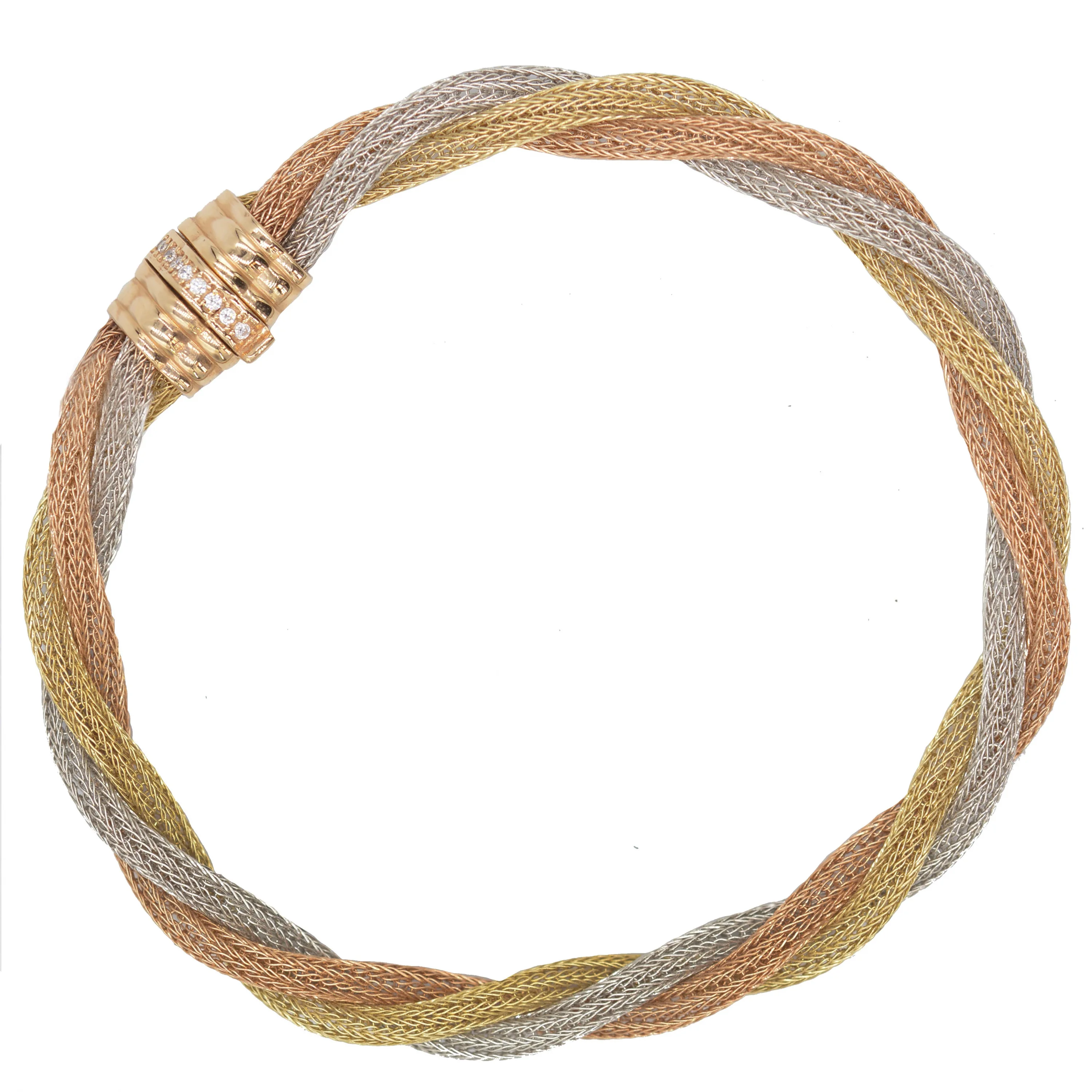 Cebeci 14 Ayar Hasır İp Altın Bileklik