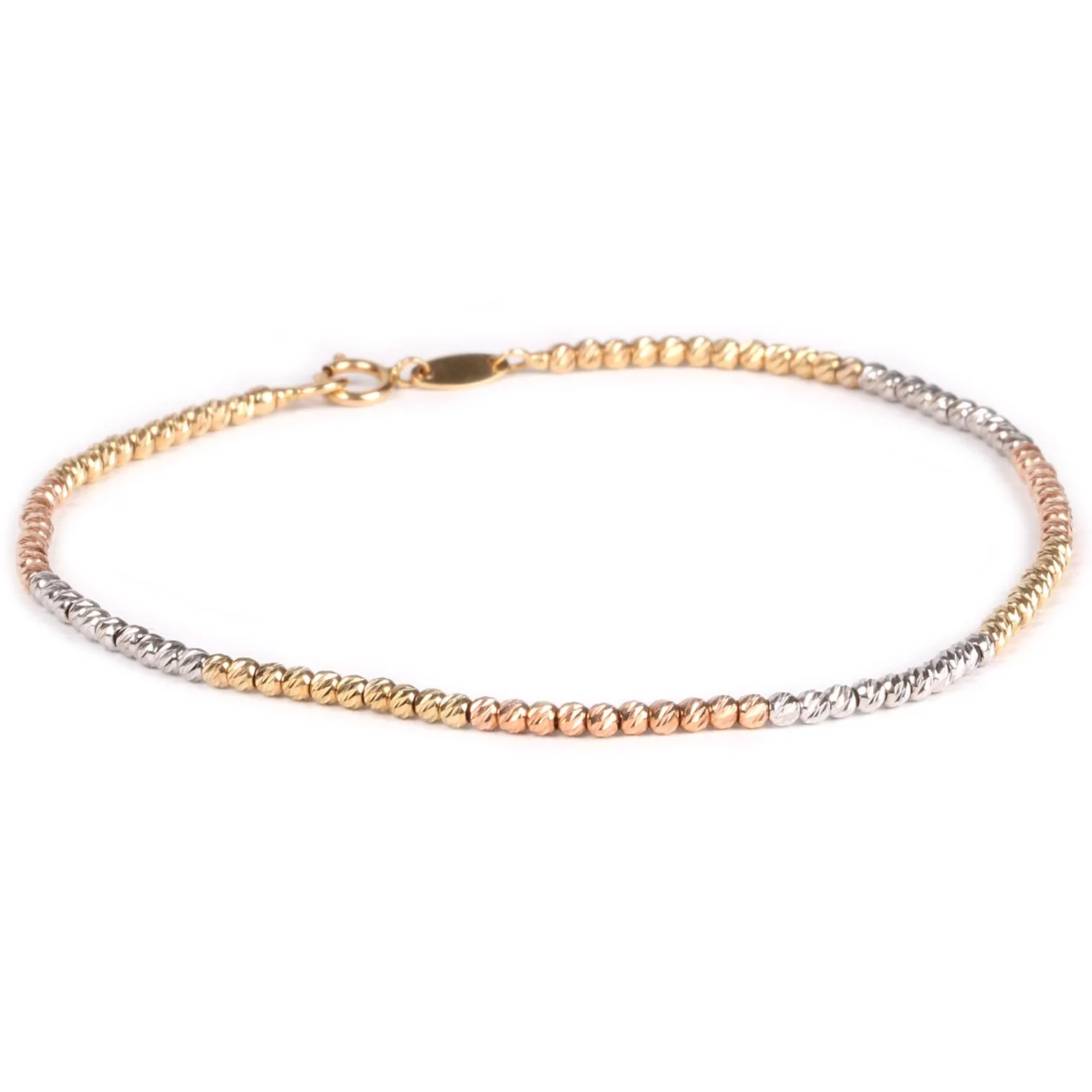 Cebeci 14 Ayar Renkli Dorikalı Altın Bileklik