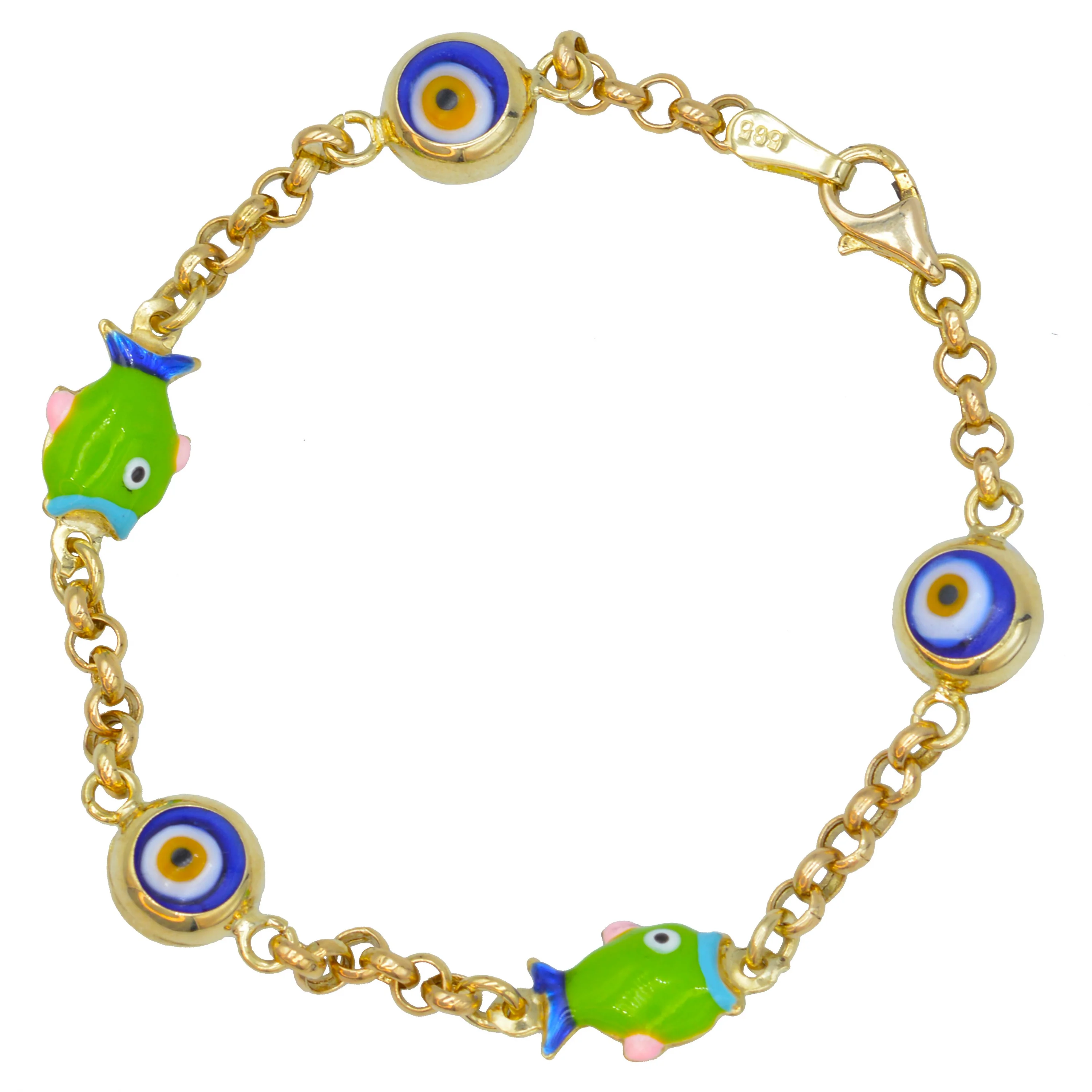 Cebeci 14 Ayar Çocuk Balık Altın Bileklik