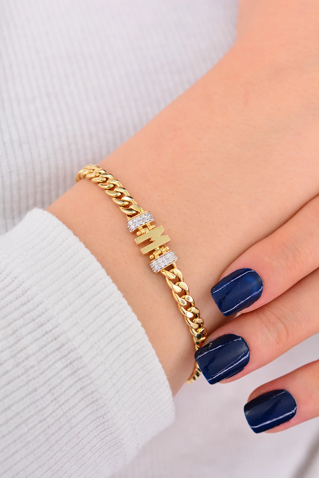 Cebeci 14 Ayar Hafli Zincir Altın Bileklik