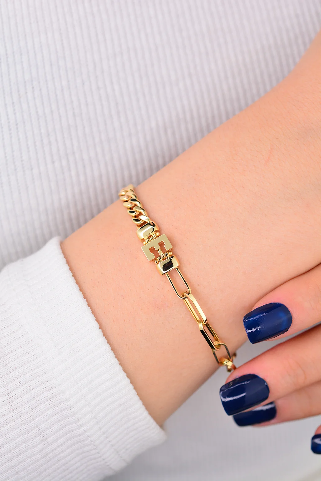 Cebeci 14 Ayar Zincir Altın Bileklik