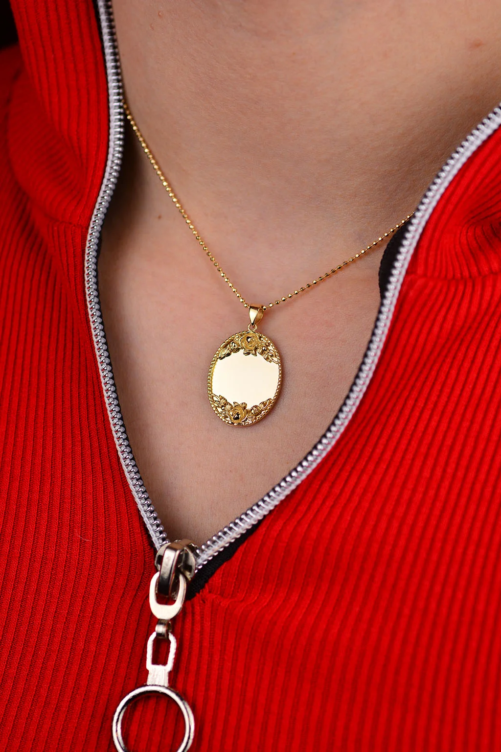 Altın Plaka Kolye Ucu