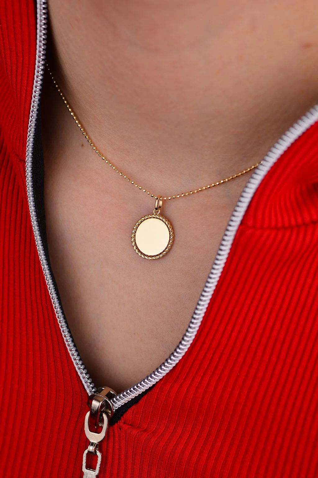 Altın Plaka Kolye Ucu