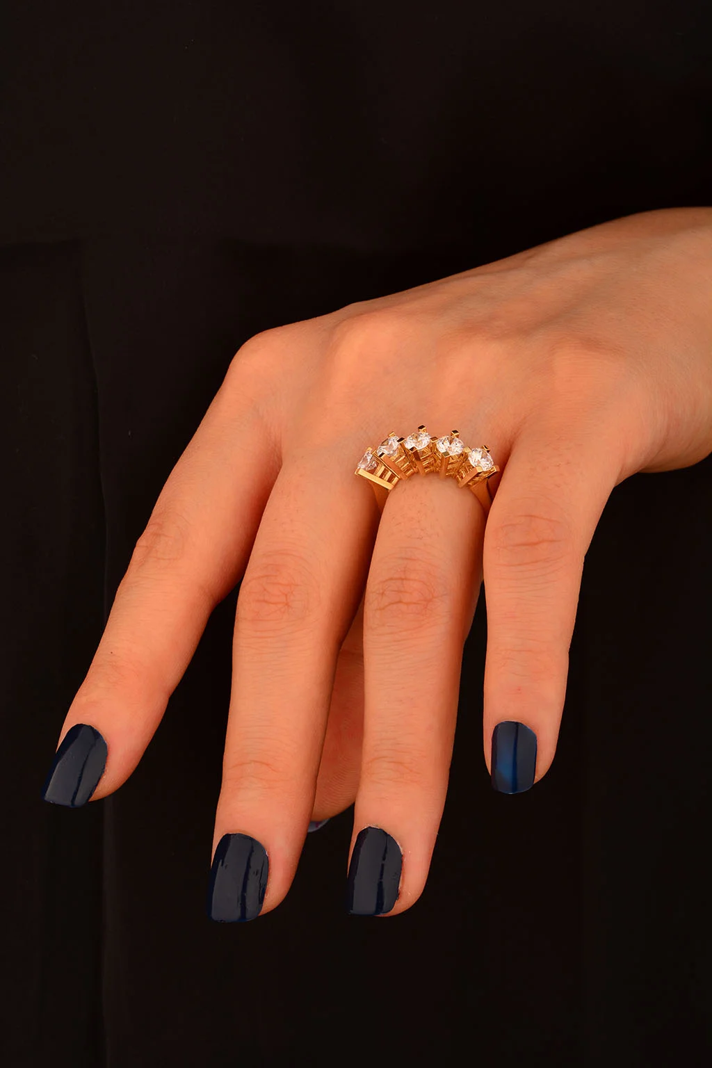 Beş Taş Altın Yüzük