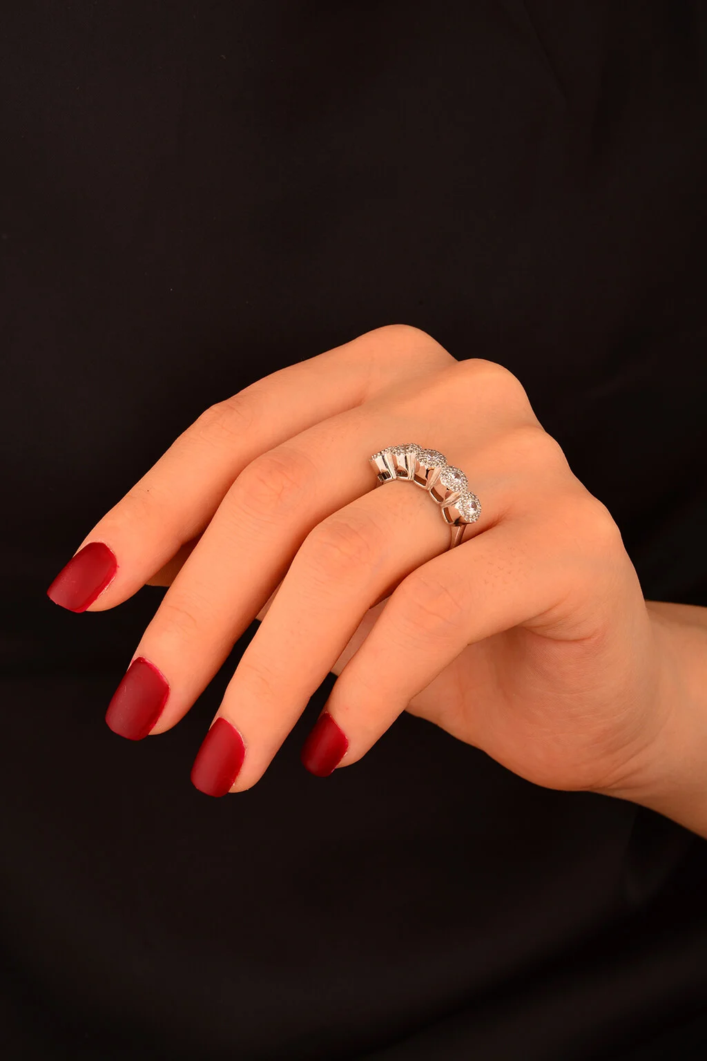 Beş Taş Altın Yüzük