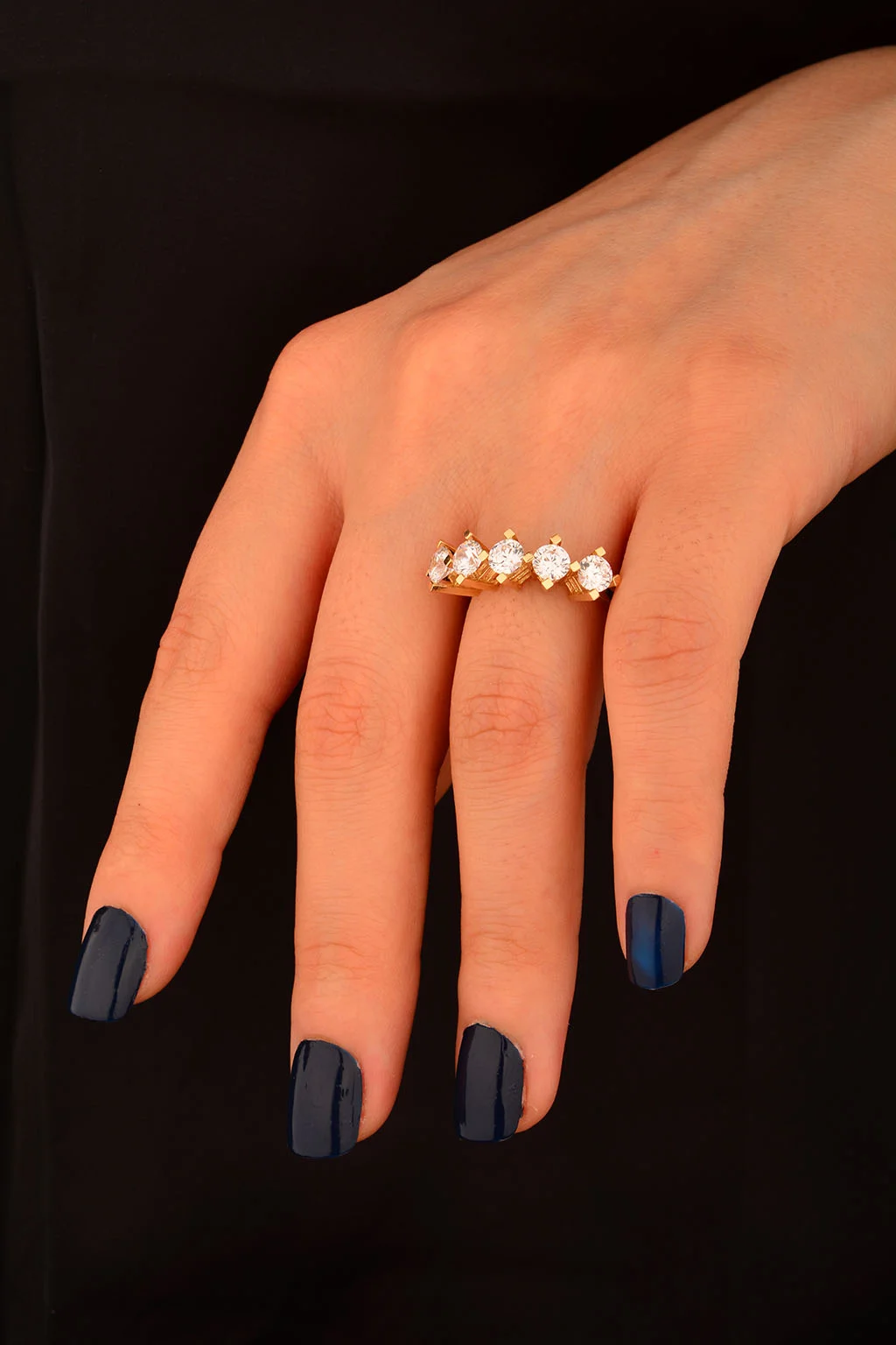 Beş Taş Altın Yüzük