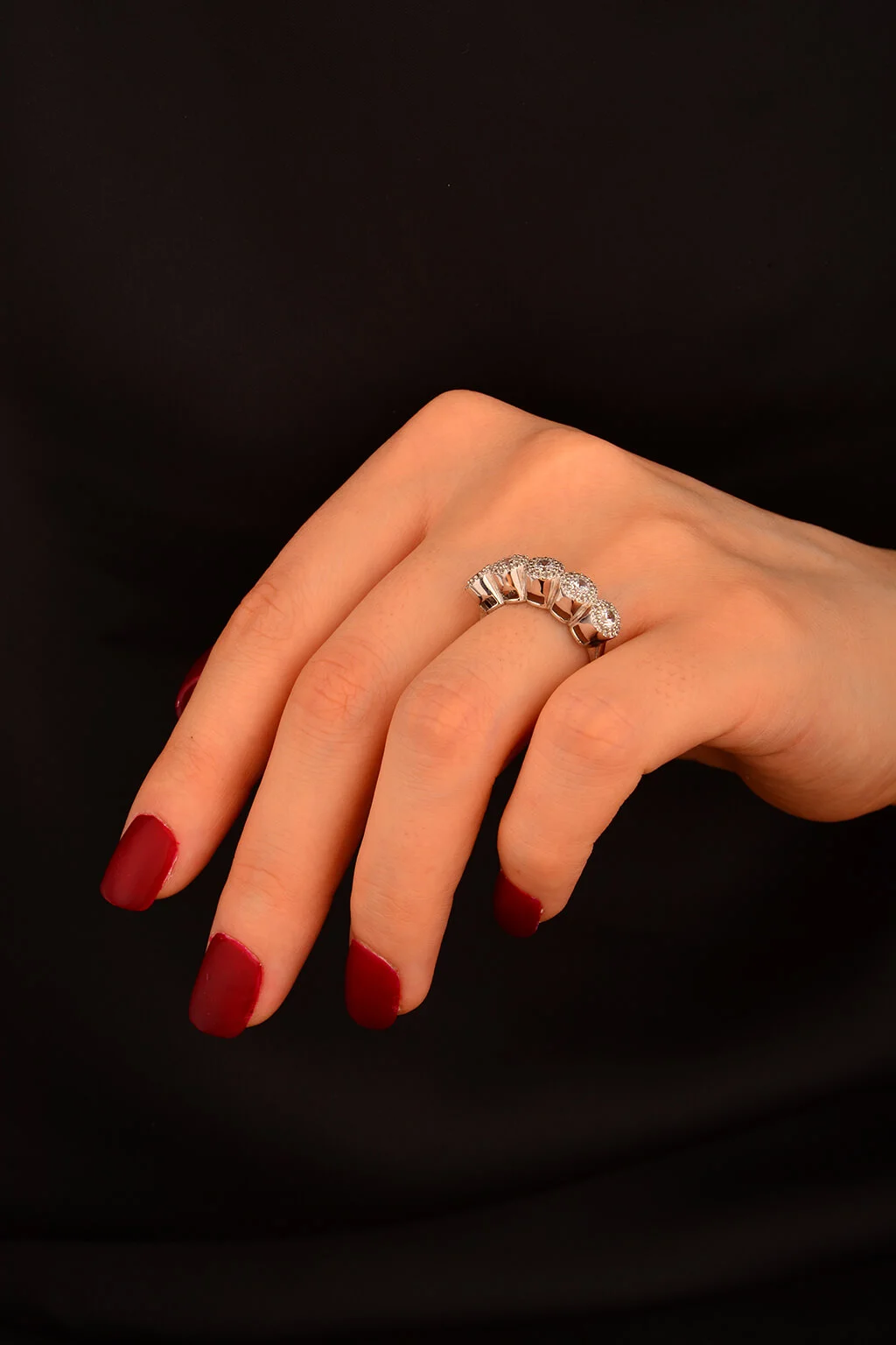 Beş Taş Altın Yüzük