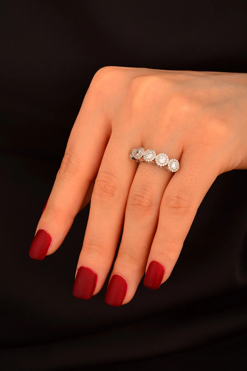 Beş Taş Altın Yüzük