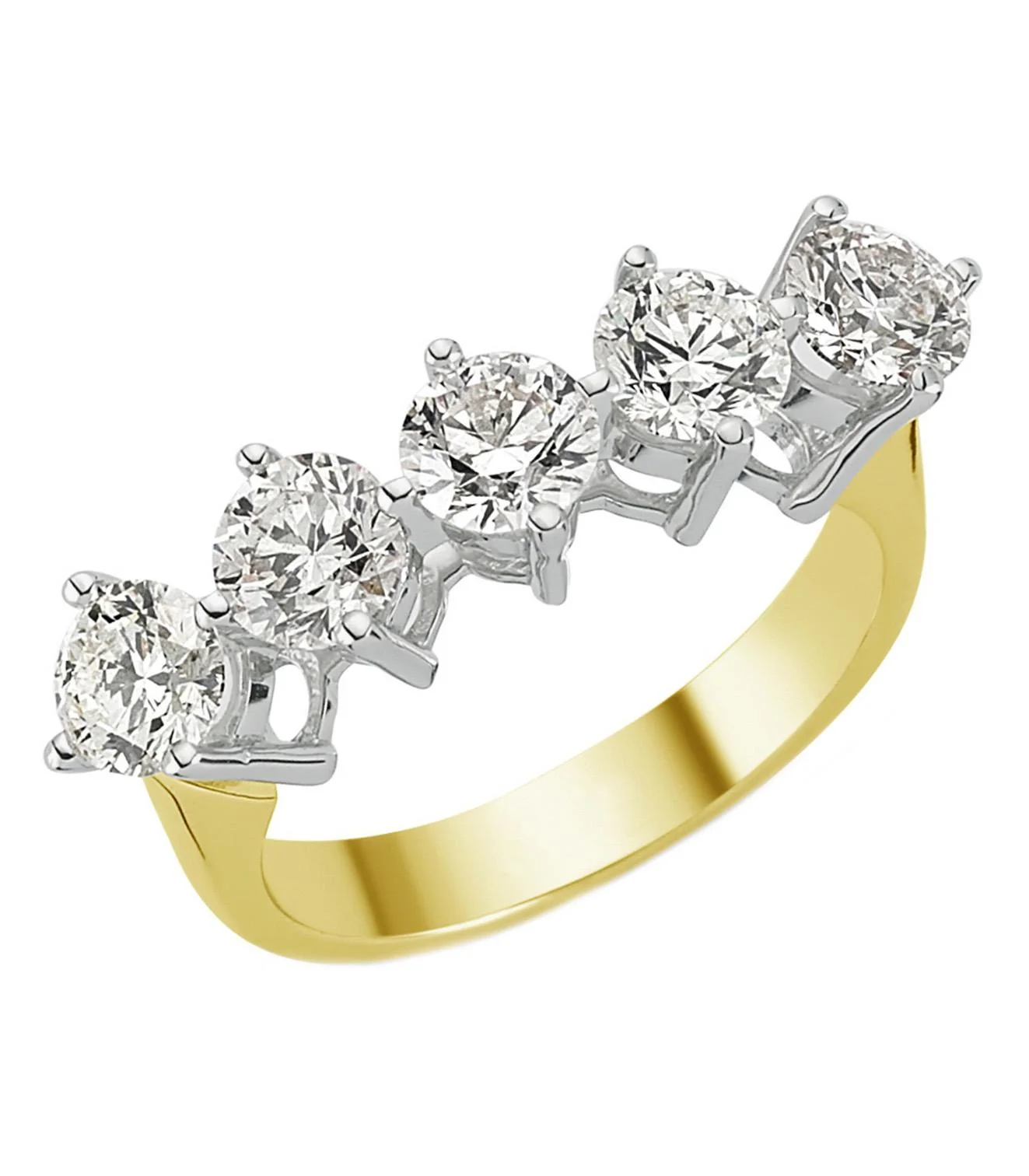 Cebeci 14 Ayar Beştaş Altın Yüzük