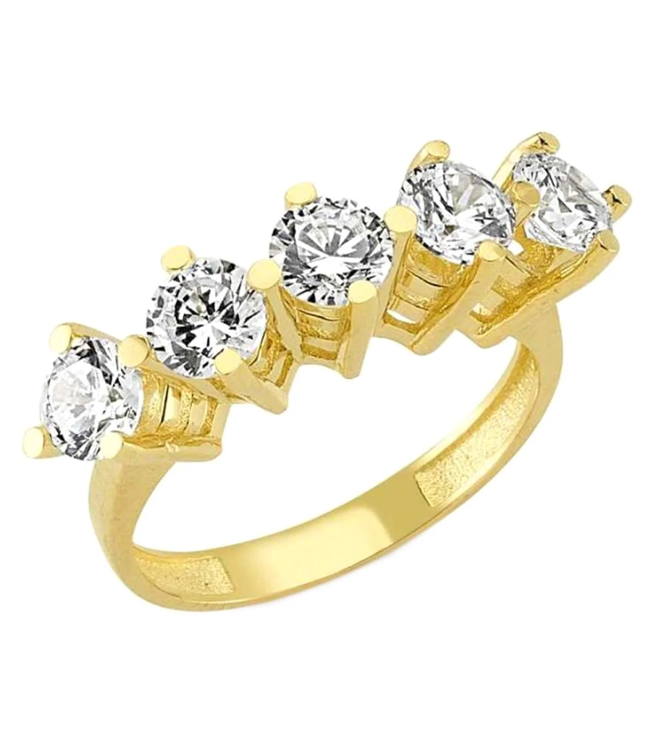 Beş Taş Altın Yüzük