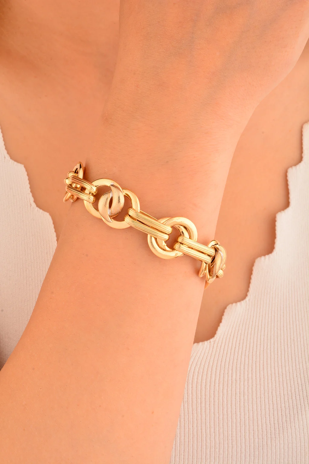 Cebeci 14 Ayar Altın Bileklik