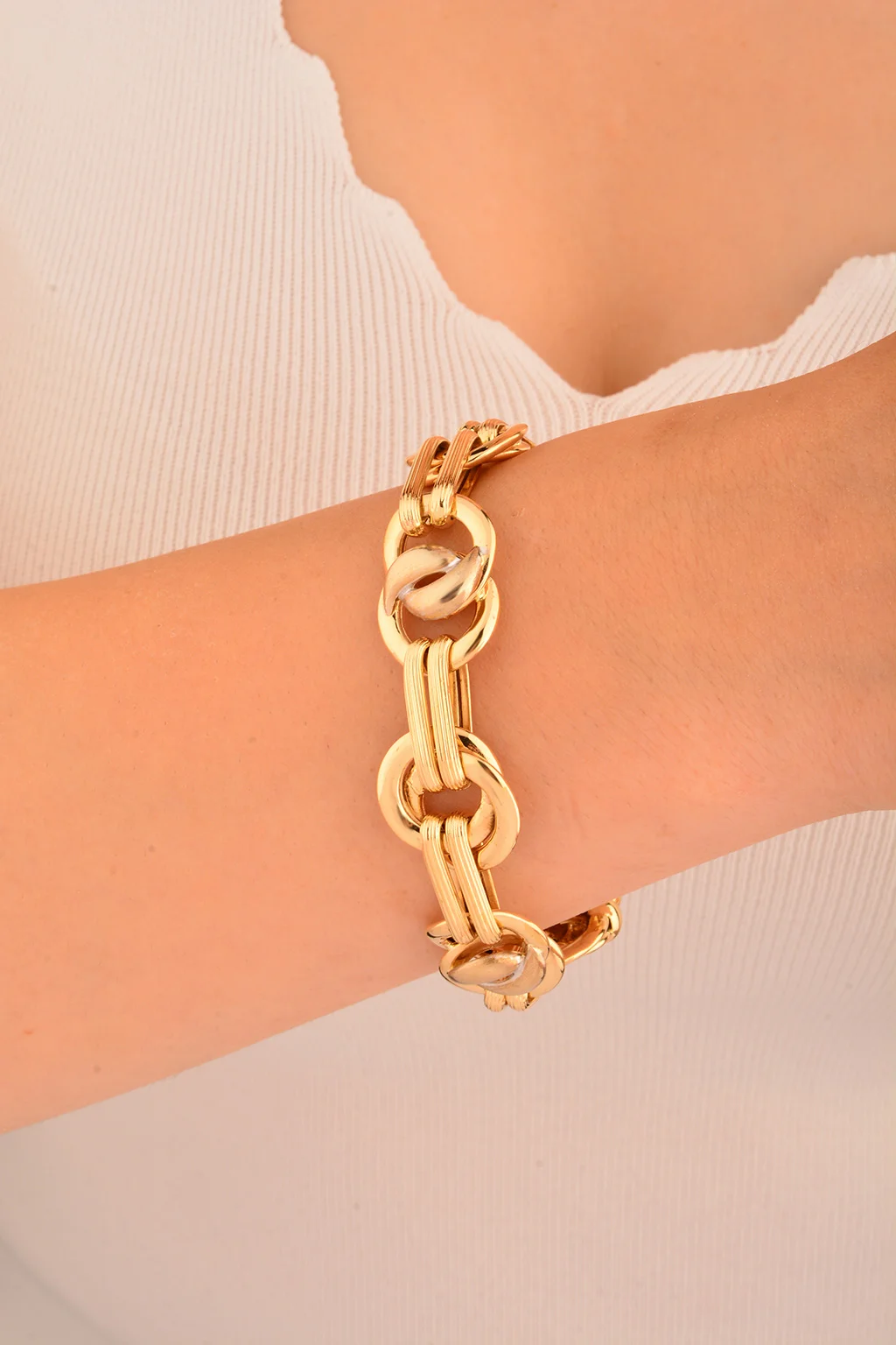 Cebeci 14 Ayar Altın Bileklik