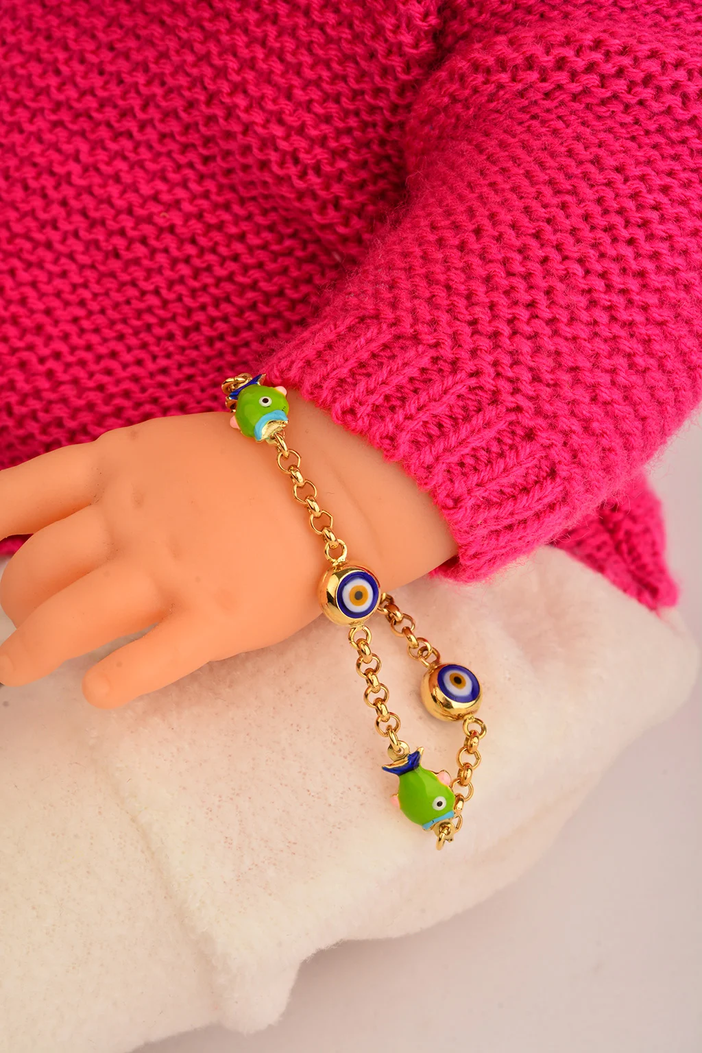 Cebeci 14 Ayar Çocuk Balık Altın Bileklik