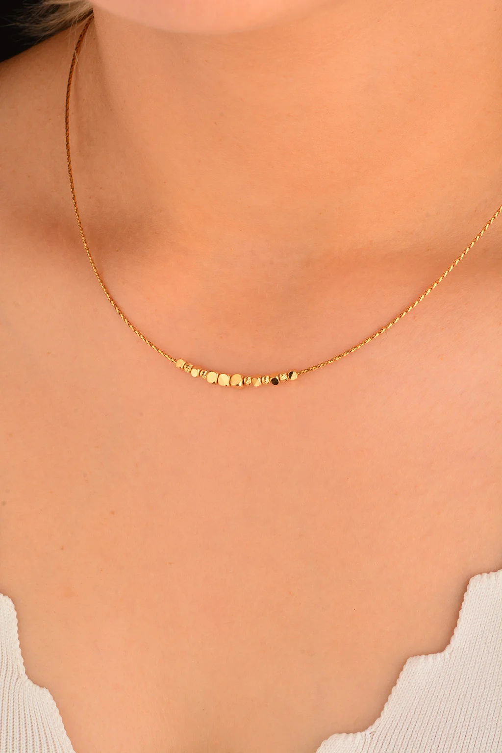 Cebeci 14 Ayar Küplü Altın Kolye