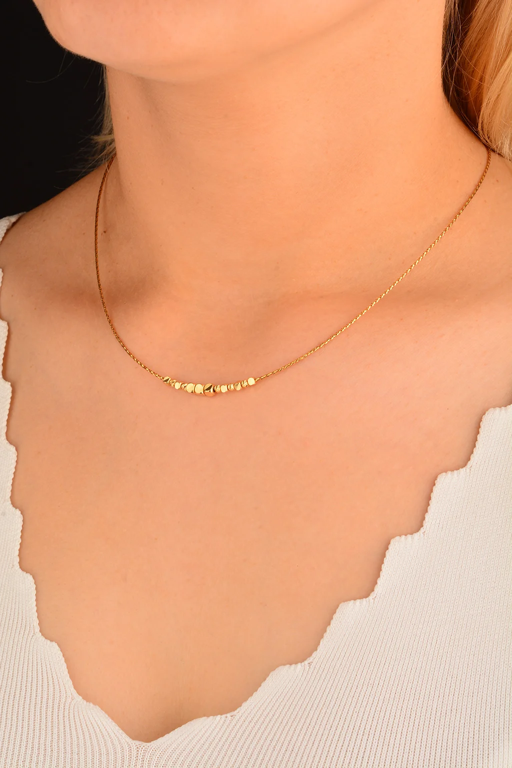 Cebeci 14 Ayar Küplü Altın Kolye