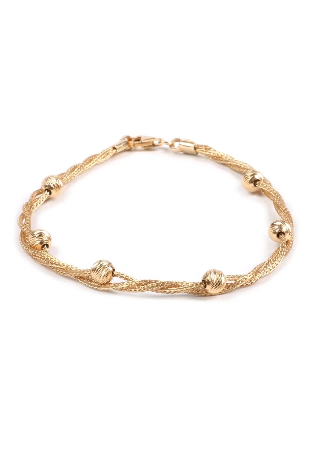 Cebeci 14 Ayar Dorikalı Hasır Altın Bileklik