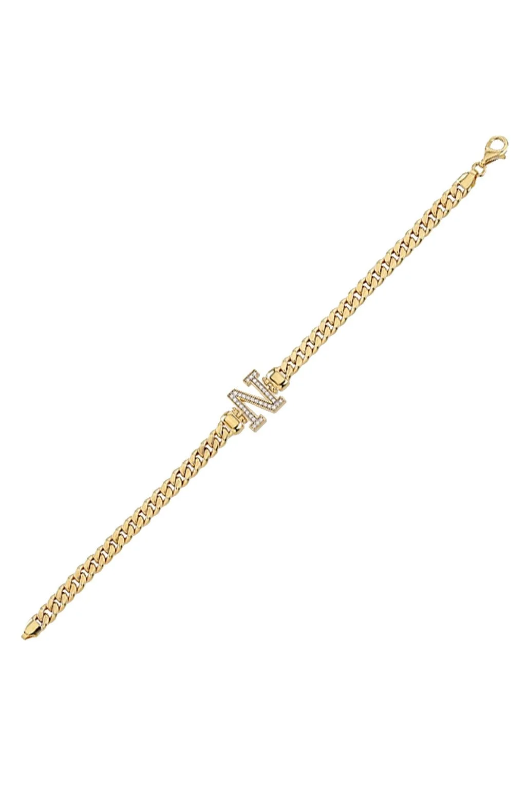 Cebeci 14 Ayar Harfli Altın Bileklik