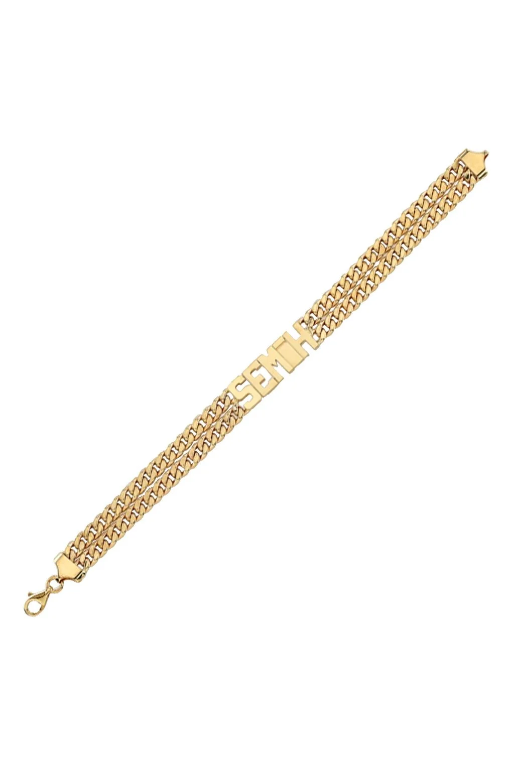 Cebeci 14 Ayar İsimli Zincir Altın Bileklik