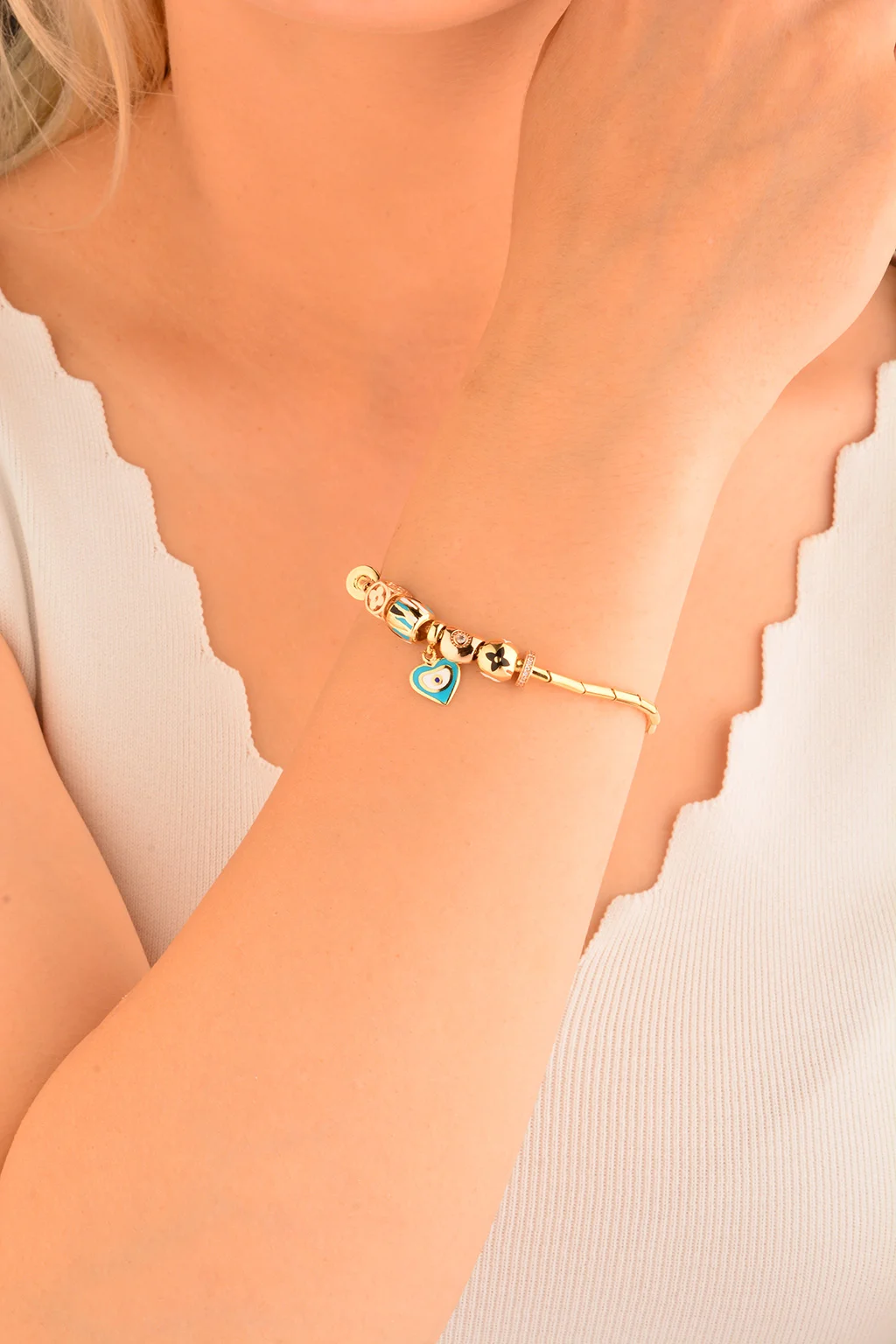 Cebeci 14 Ayar Kalpli Şans Bileklik