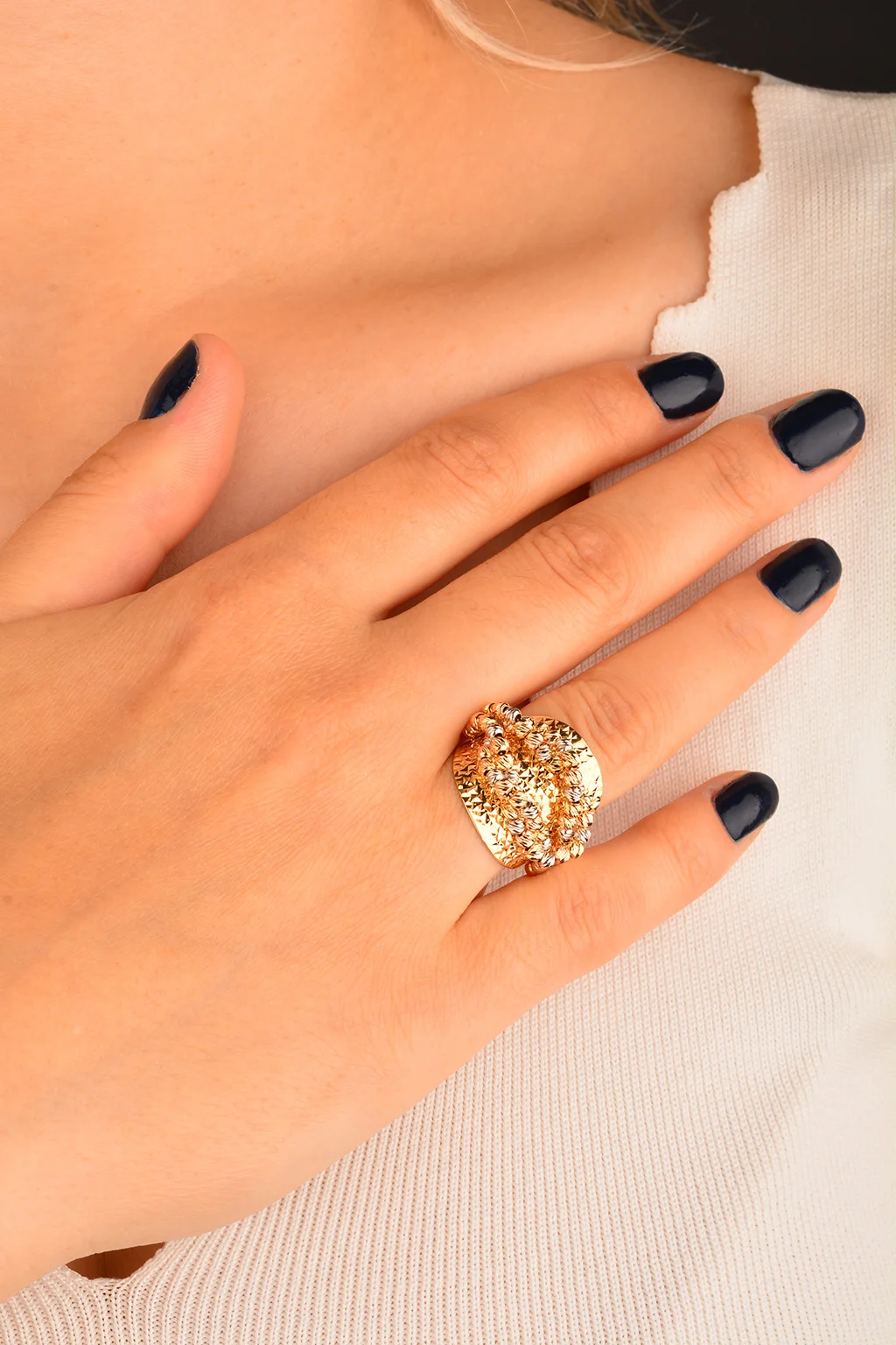 Cebeci 14 Ayar Dorikalı Altın Yüzük