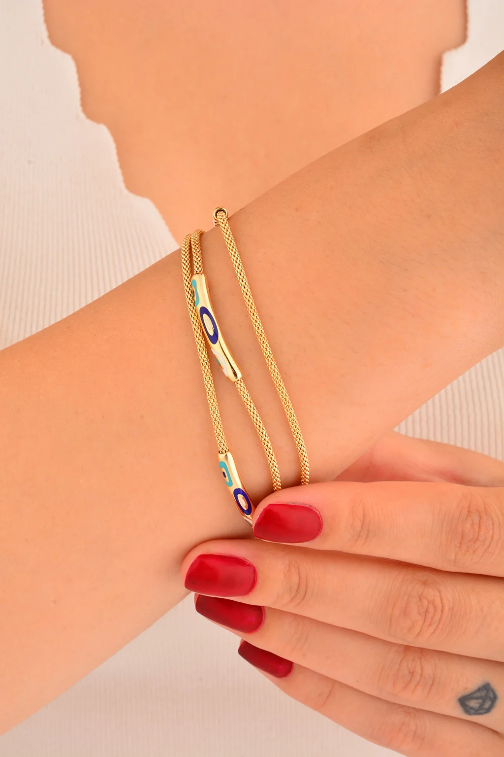 Cebeci 14 Ayar Mineli Zincir Altın Bileklik