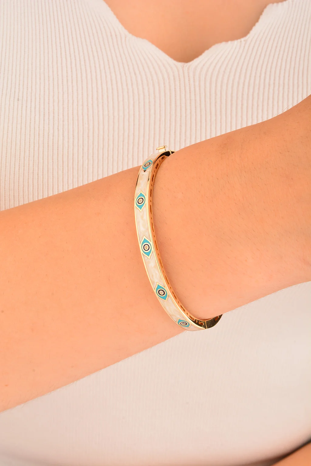 Cebeci 14 Ayar Sedefli Bilezik