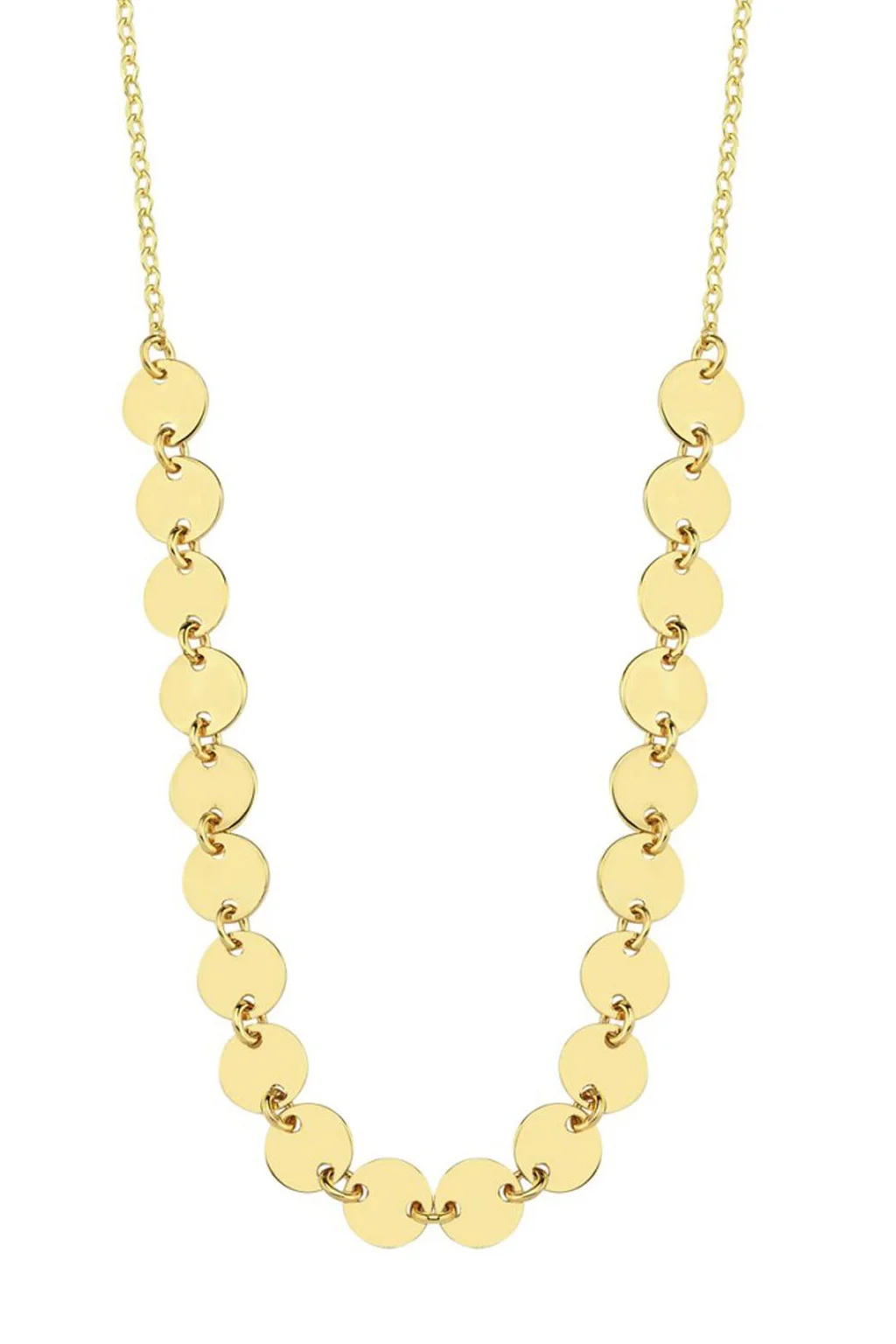 Cebeci 14 Ayar Sıralı Pul Altın Kolye