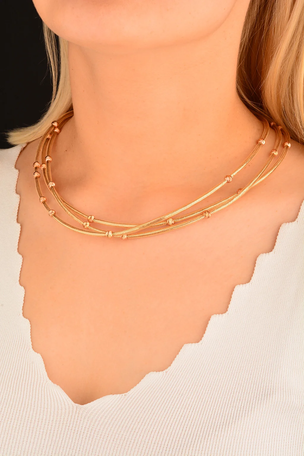 Cebeci 14 Ayar İtalyan Altın Kolye