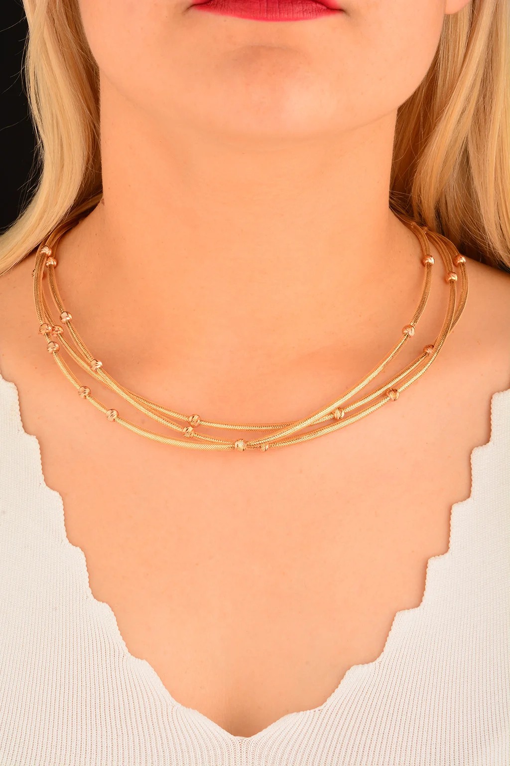 Cebeci 14 Ayar İtalyan Altın Kolye