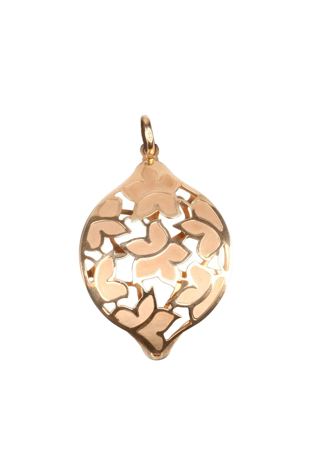 Cebeci 14 Ayar Yaprak Altın Kolye Ucu