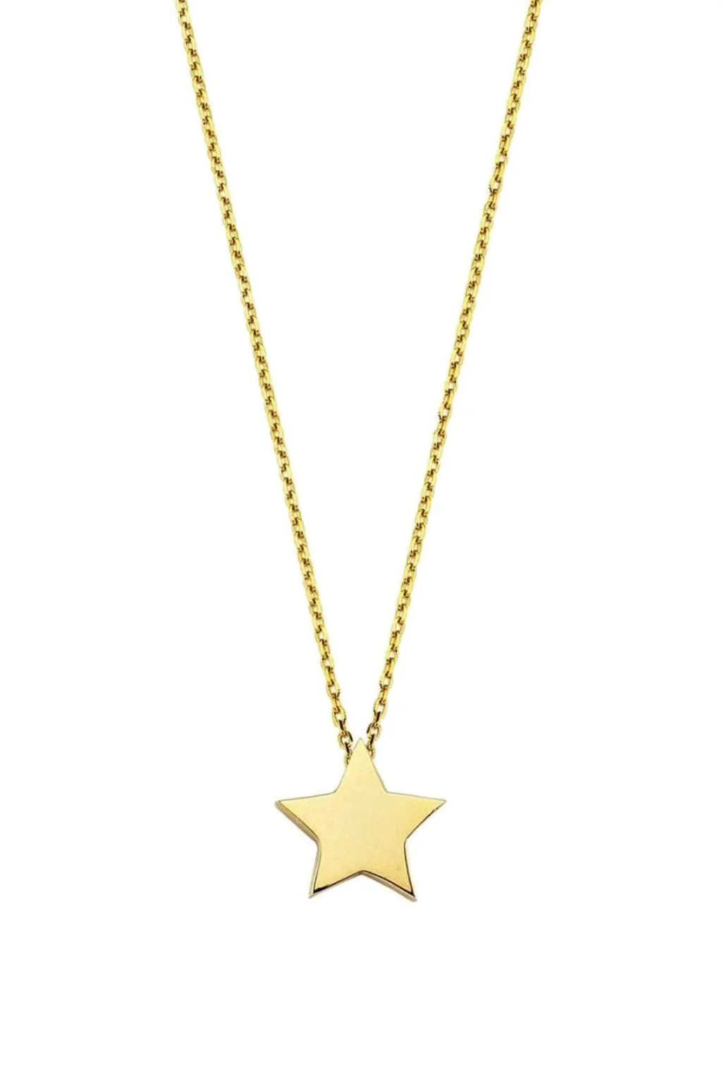 Cebeci 14 Ayar Yıldızlı Altın Kolye