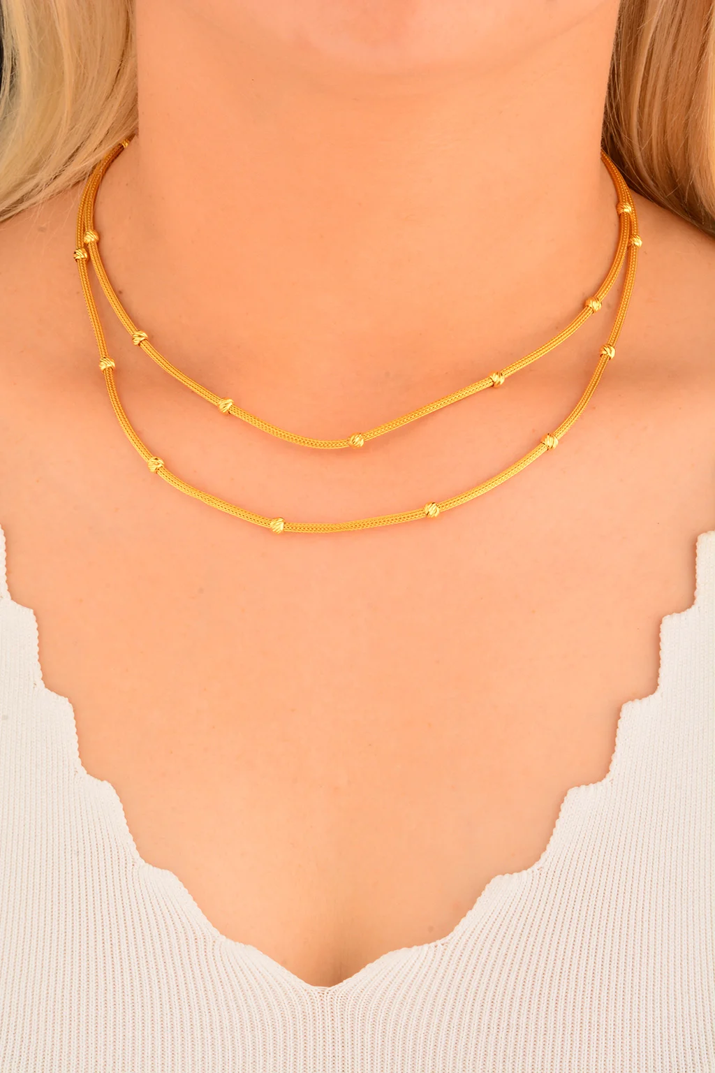 Cebeci 22 Ayar Dorika Altın Kolye