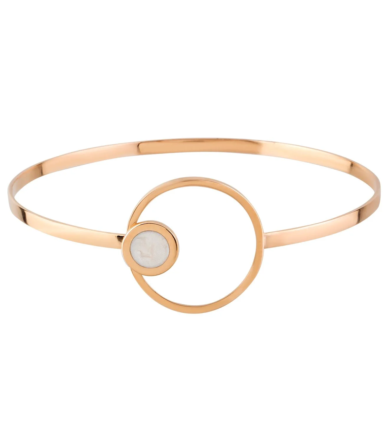 Cebeci 14 Ayar Rose Kelepçe Altın Bilezik