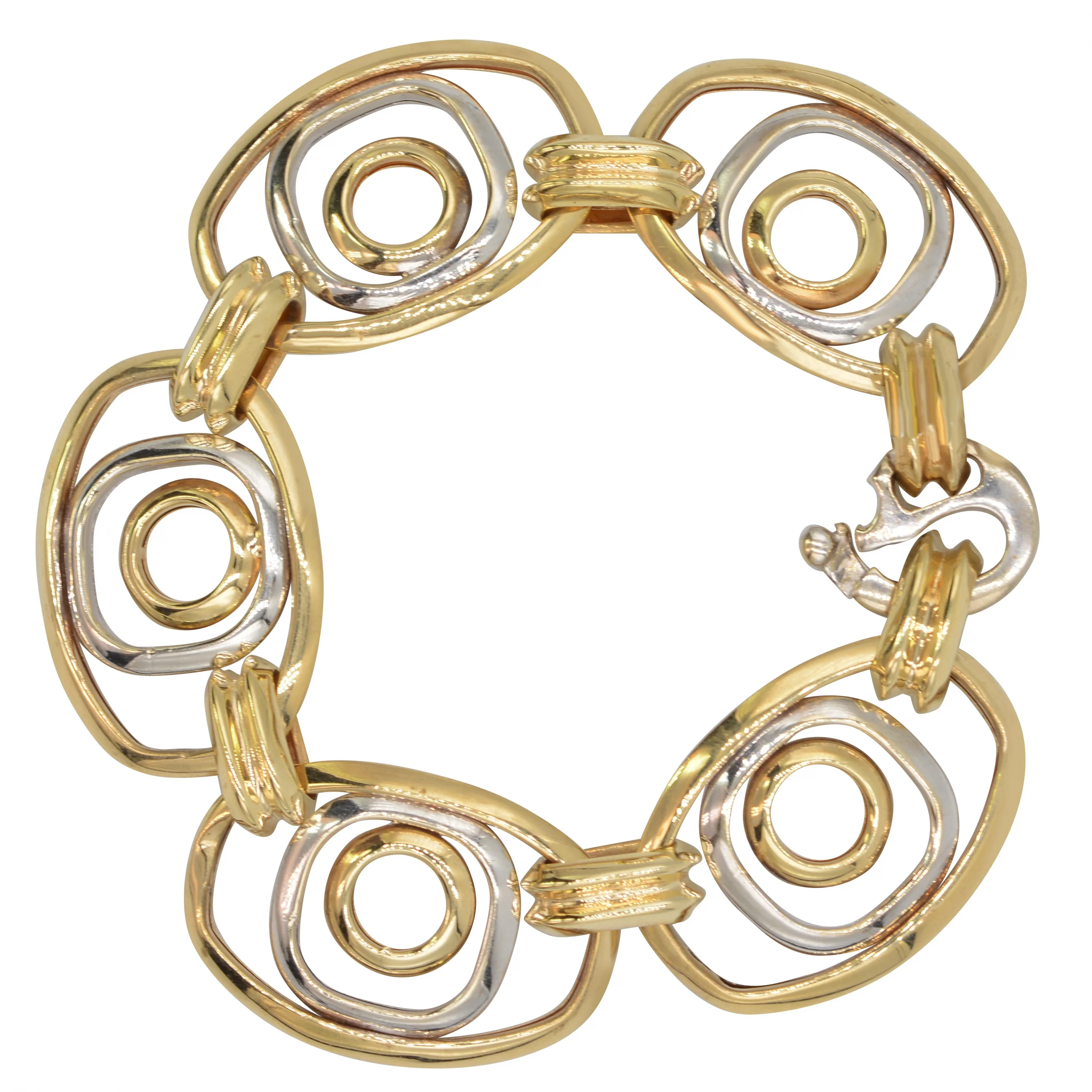 Cebeci 14 Ayar Renkli Zincir Altın Bileklik