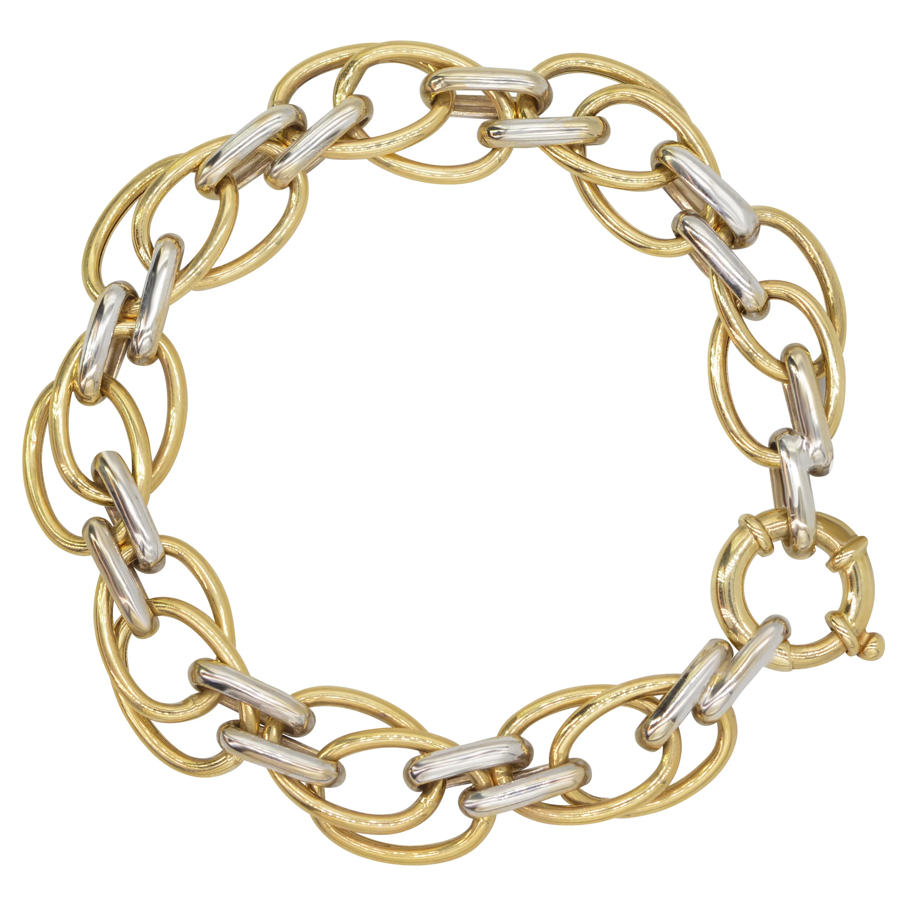 Cebeci 14 Ayar Renkli Zincir Altın Bileklik