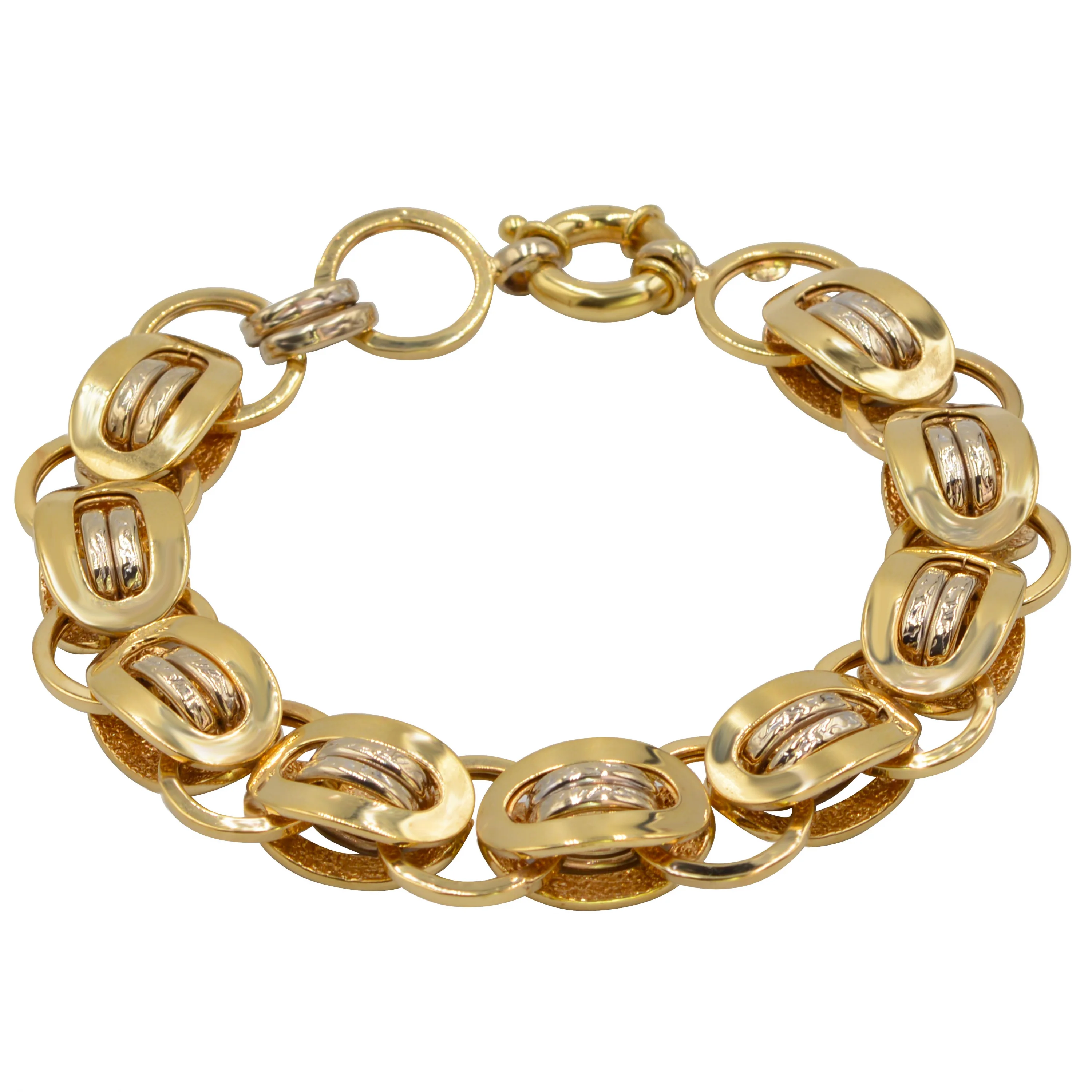 Cebeci 14 Ayar Renkli Zincir Altın Bileklik