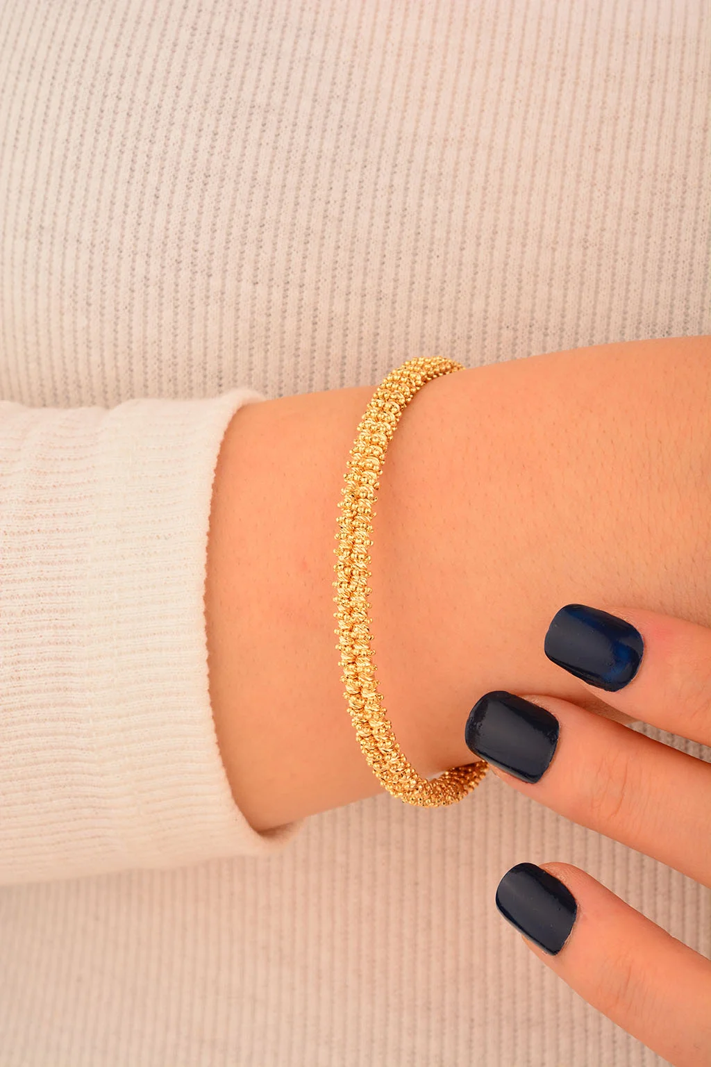 Cebeci 14 Ayar Dorikalı Kelepçe Altın Bilezik