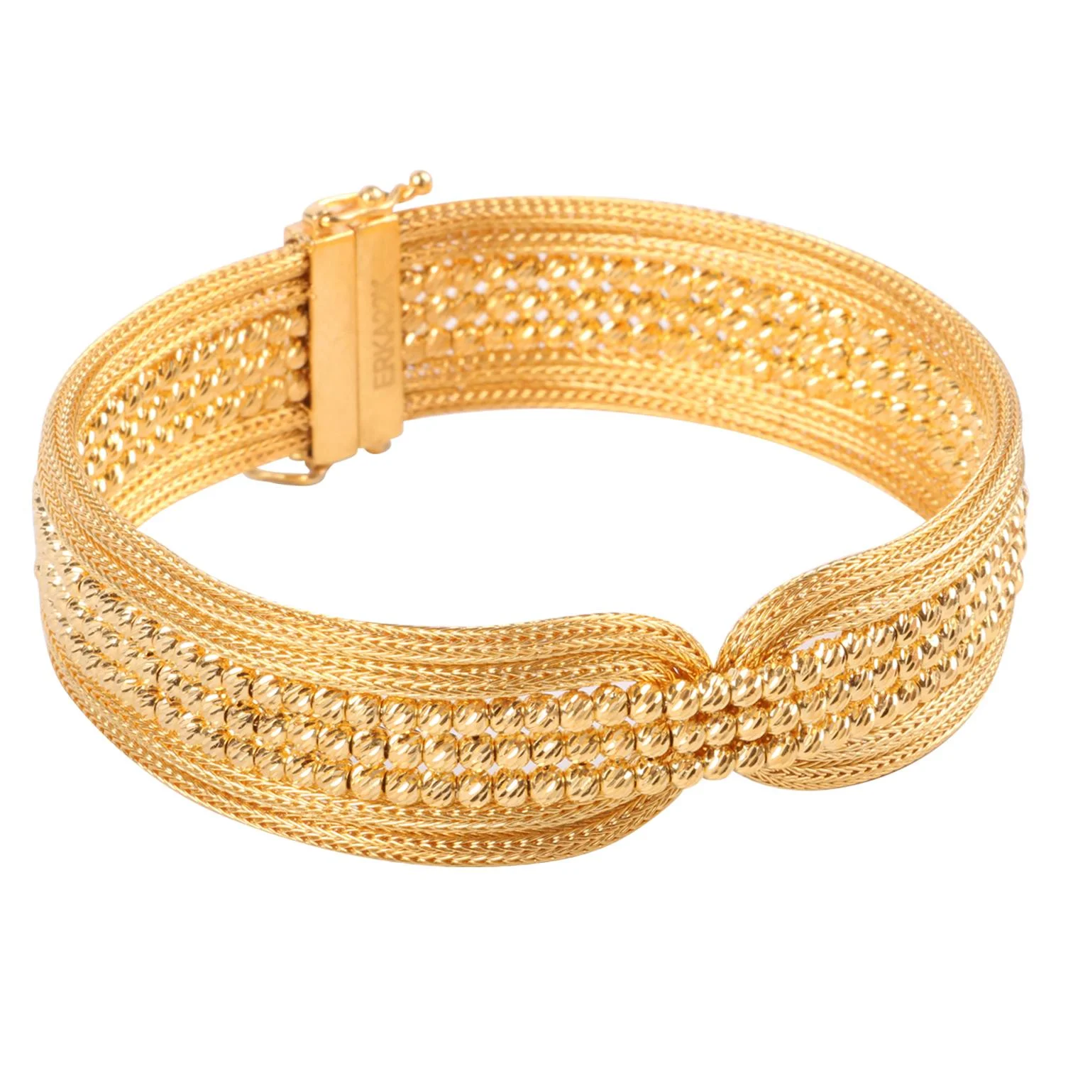 Cebeci 22 Ayar Dorikalı Hasır Kelepçe Altın Bileklik