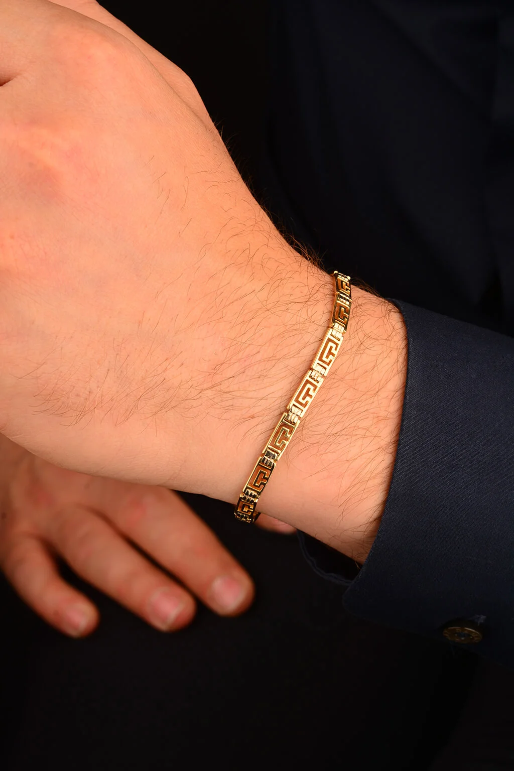 Cebeci 14 Ayar Erkek Altın Bileklik