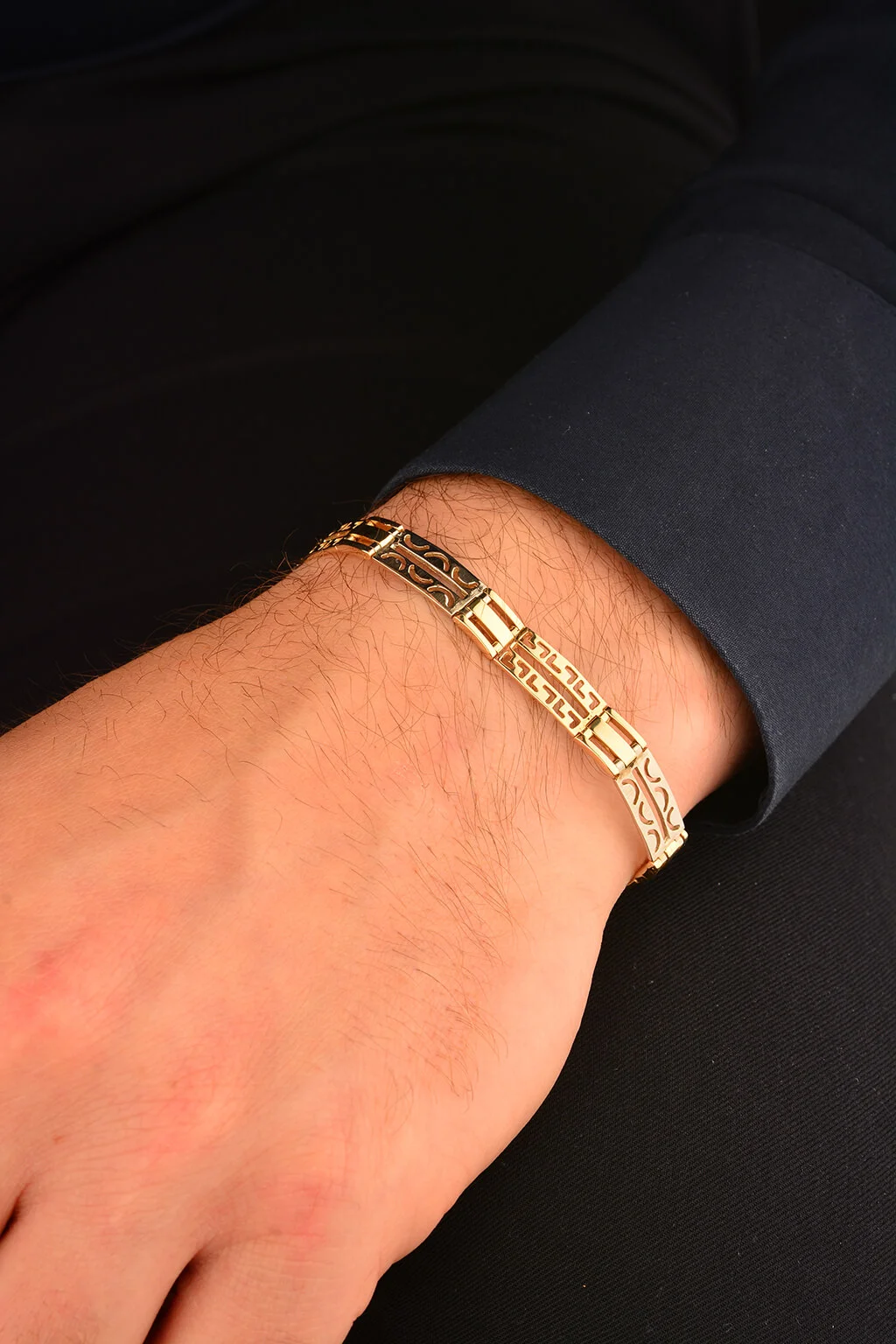 Cebeci 14 Ayar Erkek Altın Bileklik